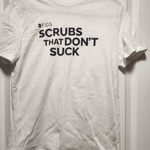 Figs White Graphic T-Shirt